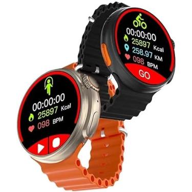 Imagem de Smartwatch GT10 com Tela HD AMOLED, 8 Pulseiras e Funções de Música, Vídeo, Mensagens e Atividades Esportivas