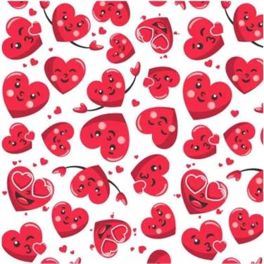 Imagem de Tnt Estampado Coraçãozinho - 5 Metros