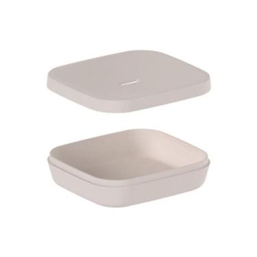 Imagem de Saboneteira Porta Sabonete Barra Banheiro Lavabo Pia Ou, Bege