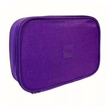 Imagem de Estojo Escolar Box Nylon Retangular Zíper Yepp MB13029-E, Roxo
