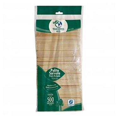 Imagem de Palito Sorvete Redondo Madeira Eco c/500 - Theoto
