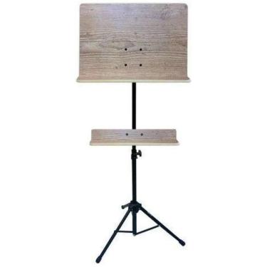 Imagem de Estante Partitura Saty 5036M Maestro Madeira Com Suporte