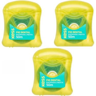 Imagem de Kit fio dental Kess 3 unidades de 50M 1996