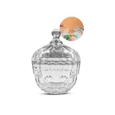 Imagem de Bomboniere potiche baleiro de vidro com tampa 310 ml decor - Original 