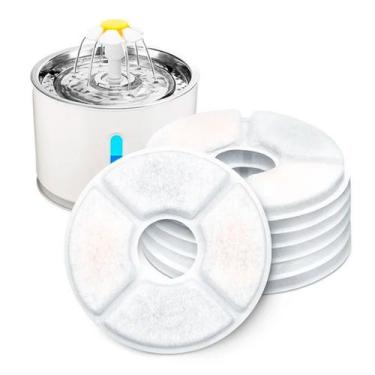 Imagem de Refil Filtro Para Bebedouro Fonte Purificador Kit 4 Refis Bebedouro De