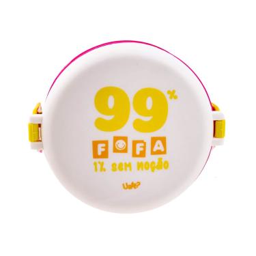 Imagem de Marmita redonda 2 compartimentos mini frases 99% fofa uatt