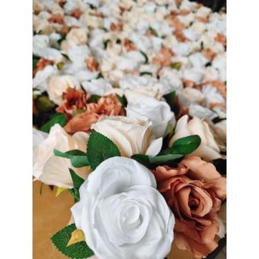 Imagem de Painel de Flores Artificiais, Rosas Rosa, Decoração para Eventos, 100x100cm Jardim Vertical Placa de Flores permanente decorar casamentos, festas, aniversários (opção de cores 11)