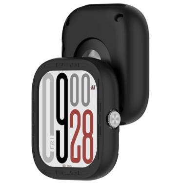 Imagem de AWADUO Capa protetora de reposição para smartwatch compatível com Redmi Watch 5/Watch5 eSIM capa de silicone antiqueda acessórios para relógio (preto)