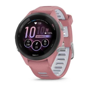 Imagem de Smartwatch Relógio Garmin Forerunner 265S Music Rosa eu/pac com Monitor Cardíaco de Pulso e gps 42mm