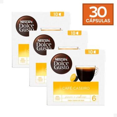 Imagem de Kit 3 Cx Capsulas Nescafé Dolce Gusto Café Caseiro