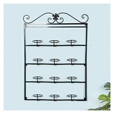 Imagem de WUHUQN Suporte de exibição de chapéu longo de 80/100/120 cm, suporte de parede para loja/vestiário, com ganchos móveis, ferro resistente