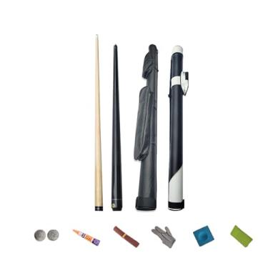 Imagem de Taco de sinuca/bastão de sinuca/taco de sinuca/taco de sinuca/estrutura de 1,47 cm 1/2, madeira de bordo do membro dianteiro, ponta de 13 mm, 4 cores (aleatória) - Taça de bilhar CQBXRD