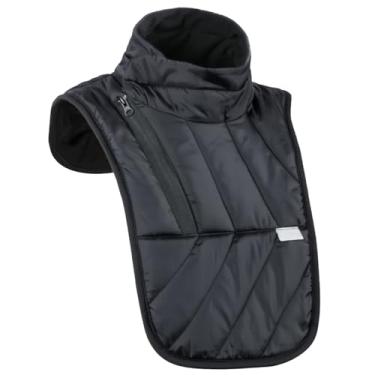 Imagem de Polaina de pescoço de motocicleta, polaina de pescoço de motocicleta, à prova de vento e ajustável, aquecedor de pescoço de motocicleta, coleira de 7,6 cm de altura, equipamento de snowmobile mantém