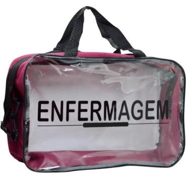Imagem de Bolsa Enfermagem Personalizada Estagio Academica - Love Saude, VINHO T