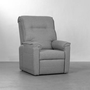 Imagem de Poltrona Goya Reclinável Trend - Cinza Brita - Abra Casa