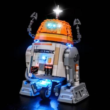 Imagem de BrickBling Light Compatible with Lego Chopper (C1-10P) Astromech Droid 75416, Lights Only, Not Come with Model (Classic Version)