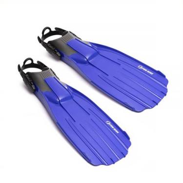 Imagem de Nadadeira Amazon Fun Dive, pé de pato aberto para mergulho, Azul, S