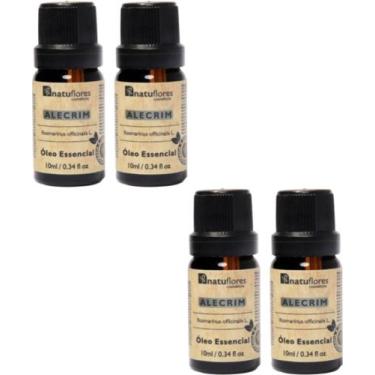 Imagem de OLEO ESSENCIAL ALECRIM PURO 10ml NATUFLORES KIT 4 UND
