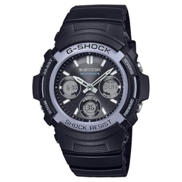 Imagem de Casio G-Shock AWG-M100FP-1A2 | Alimentado por energia solar e controlado por rádio | Relógio analógico-digital resistente | Multipulseira 6 | Resistência à água de 200 m, Preto