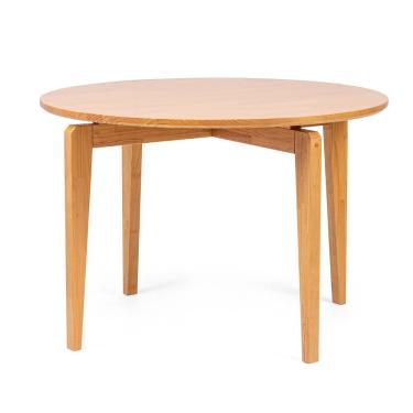 Imagem de Mesa Para Sala De Jantar Redonda 115Cm Seiva Cabecasa Madeiramadeira Amendoa