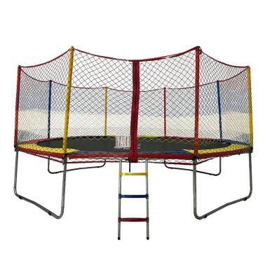 Imagem de Cama Elástica 4,27m Henri Trampolim (4pés) 72 Molas Linha Premium Silver Preta