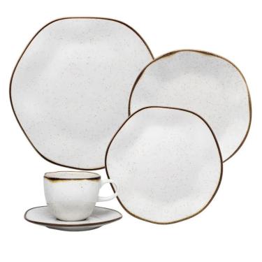 Imagem de Jogo De Jantar Em Porcelana Ryo Com 20 Peças Oxford Maresia