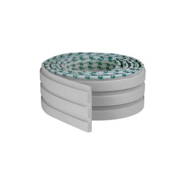 Imagem de Painel Ripado Laminado De Eva Autocolante Rpdol 10cm Linha Play Cinza 10 Metros