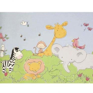 Imagem de Faixa De Parede Safari Friends Infantil Colorido Sf6929