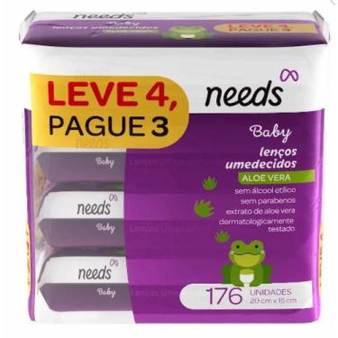Imagem de Lenço Umedecido Baby Aloe Vera 176 Unidades - sem marca