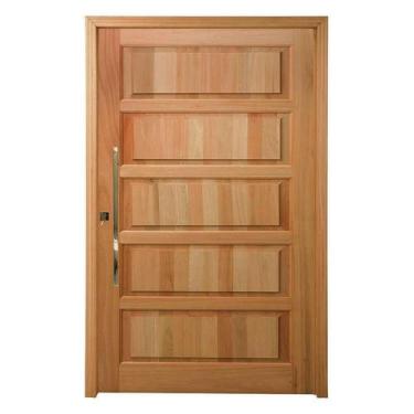 Imagem de Porta Pivotante PP01 em Madeira Maciça Eucalipto Cruzeiro, 100cm x 210