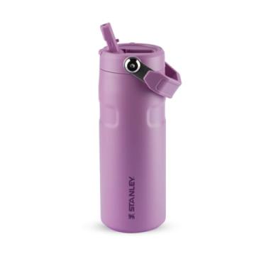 Imagem de Stanley - Garrafa de Água Aerolight Flip Straw, Canudo Integrado, Abertura Grande, Aço Inoxidável Leve, 473ml Lilac