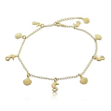 Imagem de Tornozeleira Ocean Folheada A Ouro