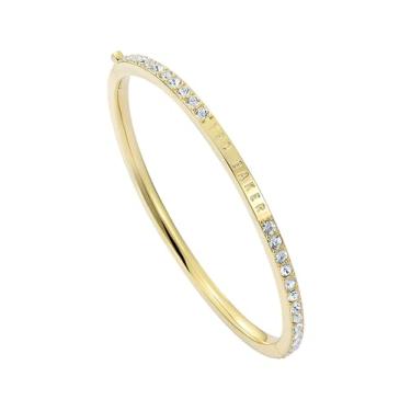 Imagem de Ted Baker Pulseira feminina London Claudia com dobradiças de cristal estreito (ouro/cristal)