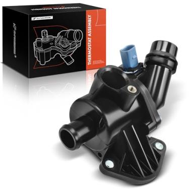 Imagem de A-Premium Conjunto De Alojamento Do Termostato Líquido Arrefecimento Motor Compatível Com Audi A4 Quattro 2002 2003 2004 2005 2006 1.8L 2.0L 3.0L 3.2L
