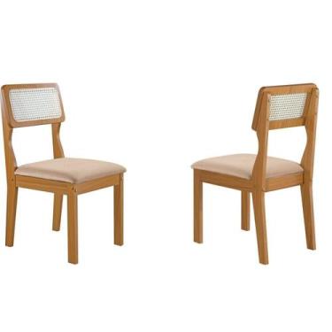 Imagem de Kit 2 Cadeiras para Sala de Jantar Ágata - LJ Móveis