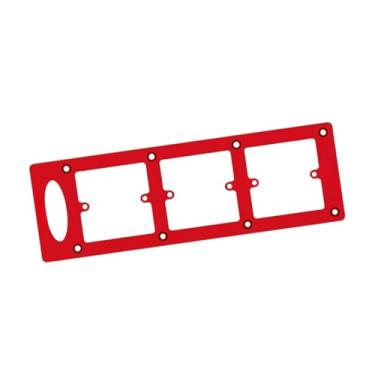 Imagem de NonMiFyR 86 Tipo Caixa de Fios Modelo Soquete Caixa Inferior Acessório Profissional Eficiente Instalação de Tomada Elétrica Auxílio Base de Soquete, Tamanho Interno Vermelho 5 Cm