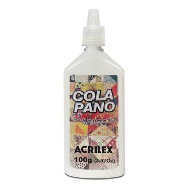 Imagem de Cola Pano Para Tecidos De Algodão Branca 35g Acrilex Kit 2