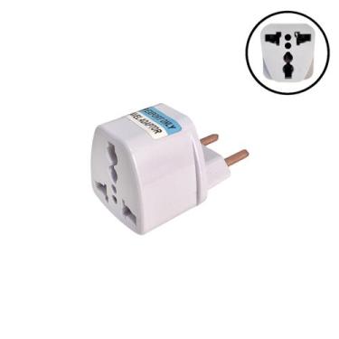 Imagem de Adaptador Tomada Universal Padrão Europeu Uk Para Brasil