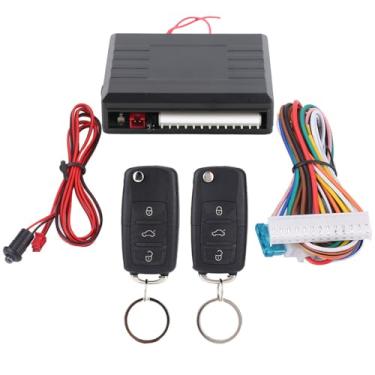 Imagem de KIMISS Kit de controle remoto central com de entrada sem chave de travamento universal para porta de carro