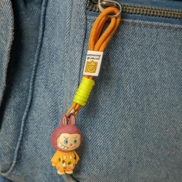 Imagem de Chaveiro labubu coelho com cordão colorido estilo pop mart - modelos s
