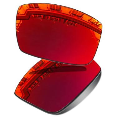 Imagem de Vonxyz Substituição para óculos de sol Oakley Gascan – Várias opções, Ruby Mirrorcoat Polarized, 0