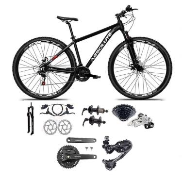 Imagem de Bicicleta Aro 29 Absolute Nero 5 Câmbios Shimano Deore E Altus 27v Freio Hidraulico Garfo C/trava -preto Tam.19