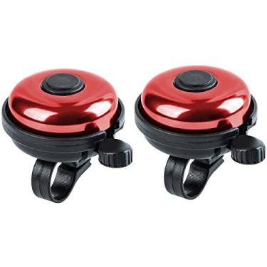 Imagem de Xthuge Campainha De Bicicleta Clássica, Alumínio Com Som Alto E Nítido Para Adultos Crianças (Vermelha - Uso A Mão Direita, Pacote 2)