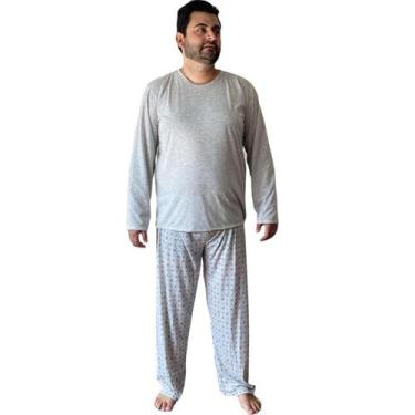 Imagem de Pijama Longo Masculino Plus Size De Inverno Manga Longa Frio - SOPHIA 