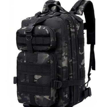 Imagem de Mochila Militar Assalt Tática Masculina Feminina Impermeável (30 litros preto camuflado)
