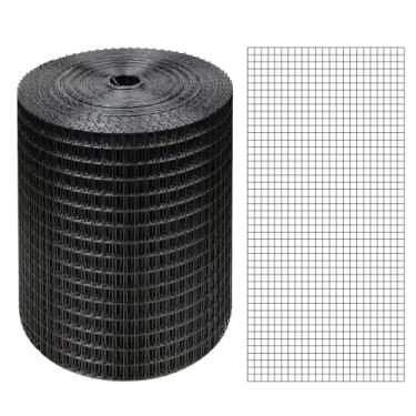 Imagem de Rolo de malha de arame galvanizado revestido de vinil de aço PVC 1/10.2 cm (23 GA) Rolo de cerca de arame galvanizado (23 GA) para cercas de galinheiro, malha de tela, cercas de coelho/cobra, cercas