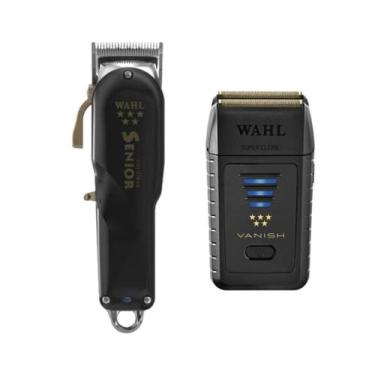 Imagem de WAHL KIT Senior Cordless Bivolt SEM FIO e Vanish Gold ACABAMENTO PROFI