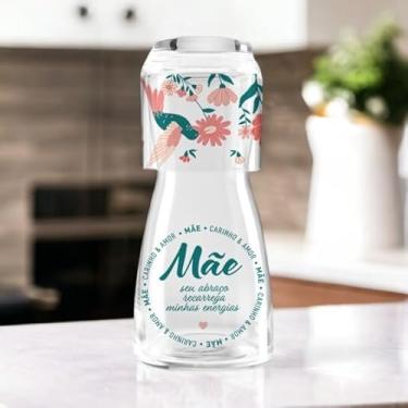 Imagem de Moringa de Vidro com Copo - Carinho de Mãe