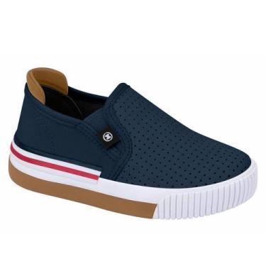 Imagem de Sapatênis Calce Fácil Infantil Menino Molekinho 2615.100, Marinho, 21