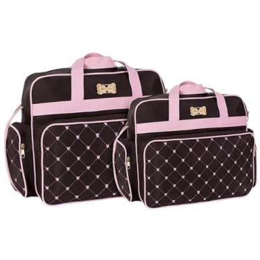 Imagem de Kit Bolsas Maternidade Mave Baby Essence Marrom E Rosa